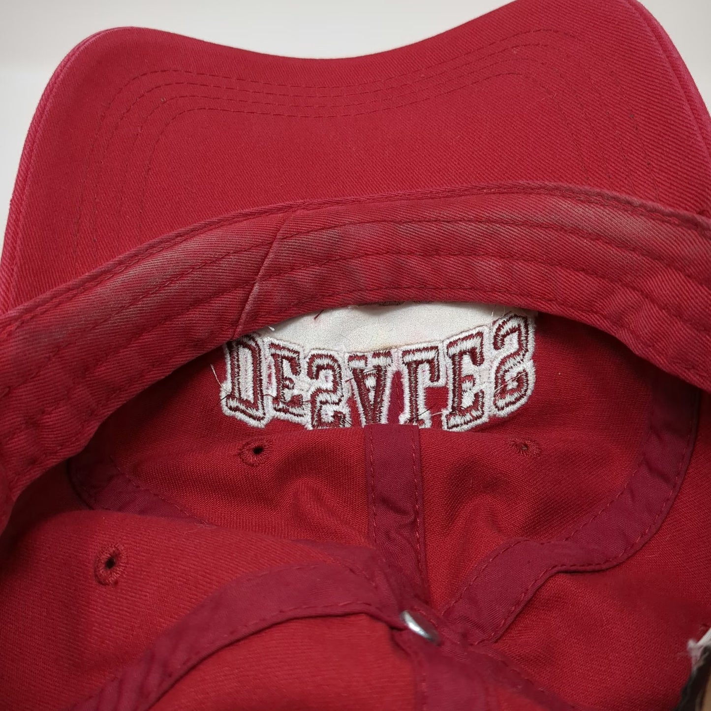 ML Caps DeSales University Baseball Cap Red One Size Slideback Embroidered Hat