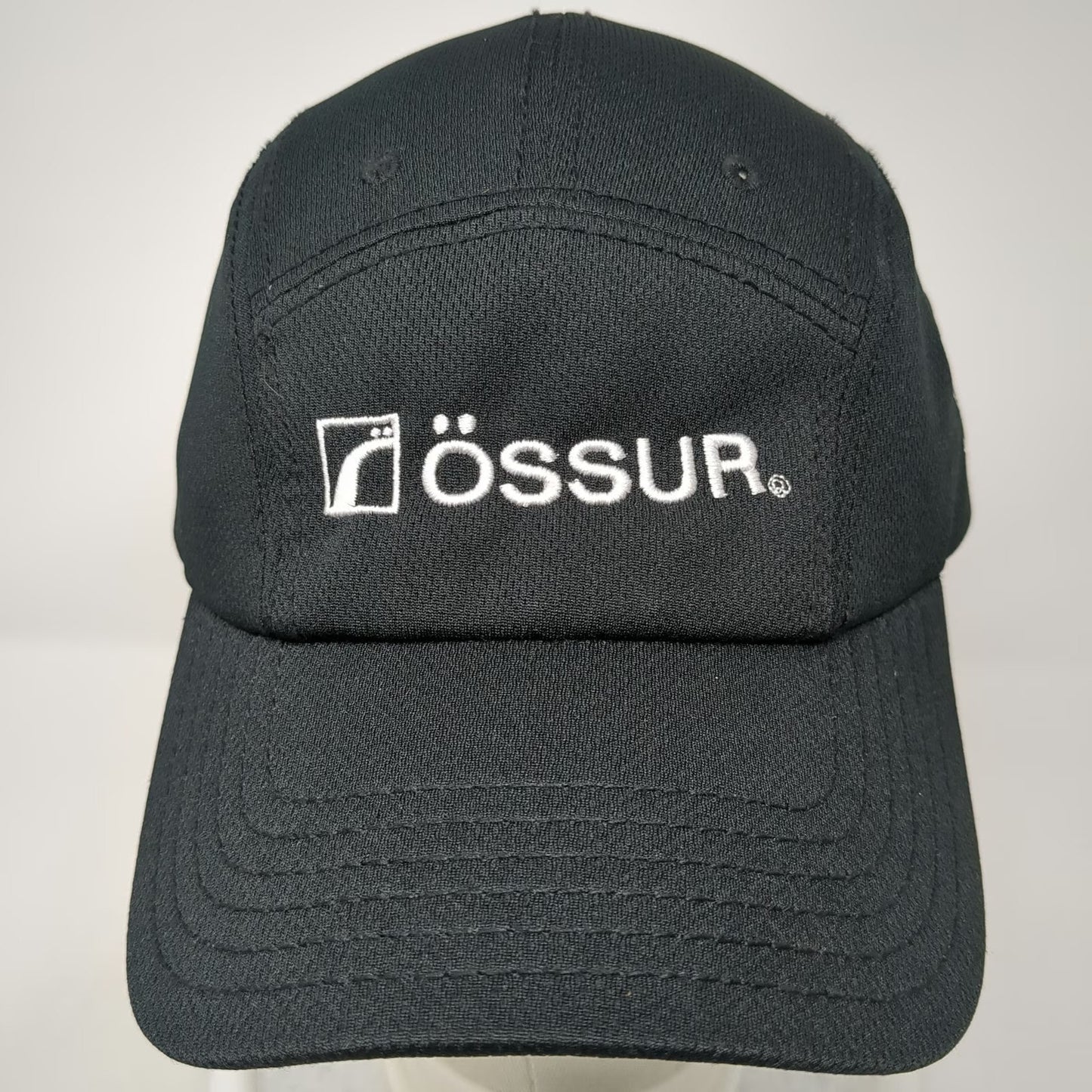 OTTO 5 Panel Black One Size Strapback Hat Ossur Challenged Athletes Foundation