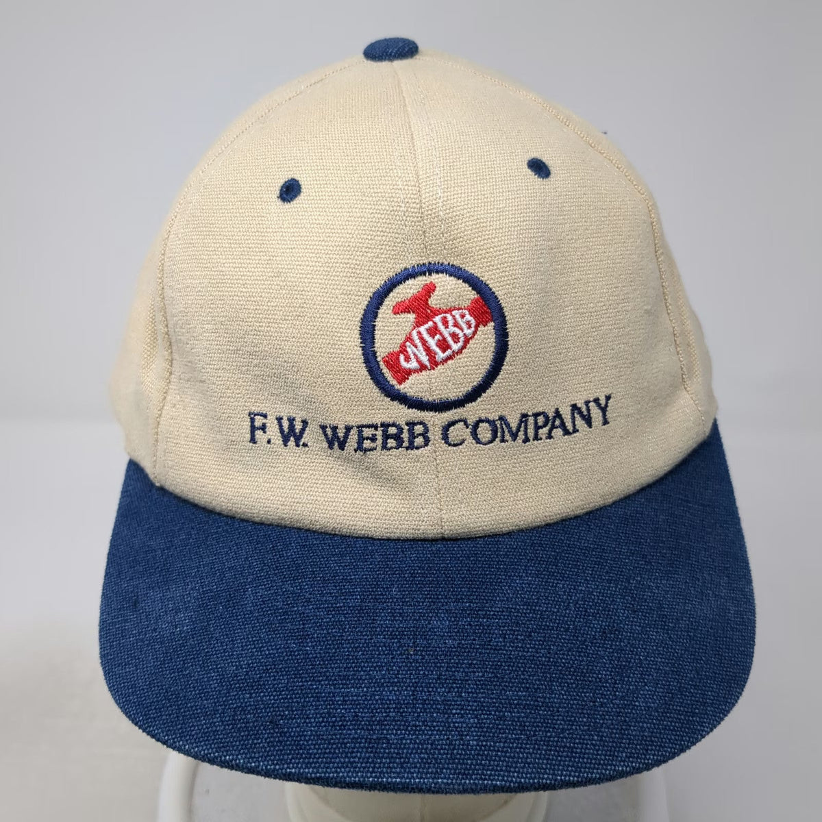 Yupoong Baseball Cap Beige Blue One Size F.W. Webb Watts Heatway Slideback Hat