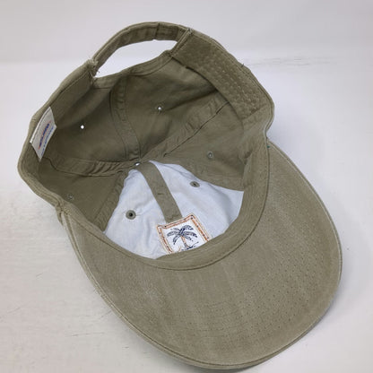 Cameo Aruba Palm Tree Beige Baseball Cap One Size Brushed Cotton Hat Slideback