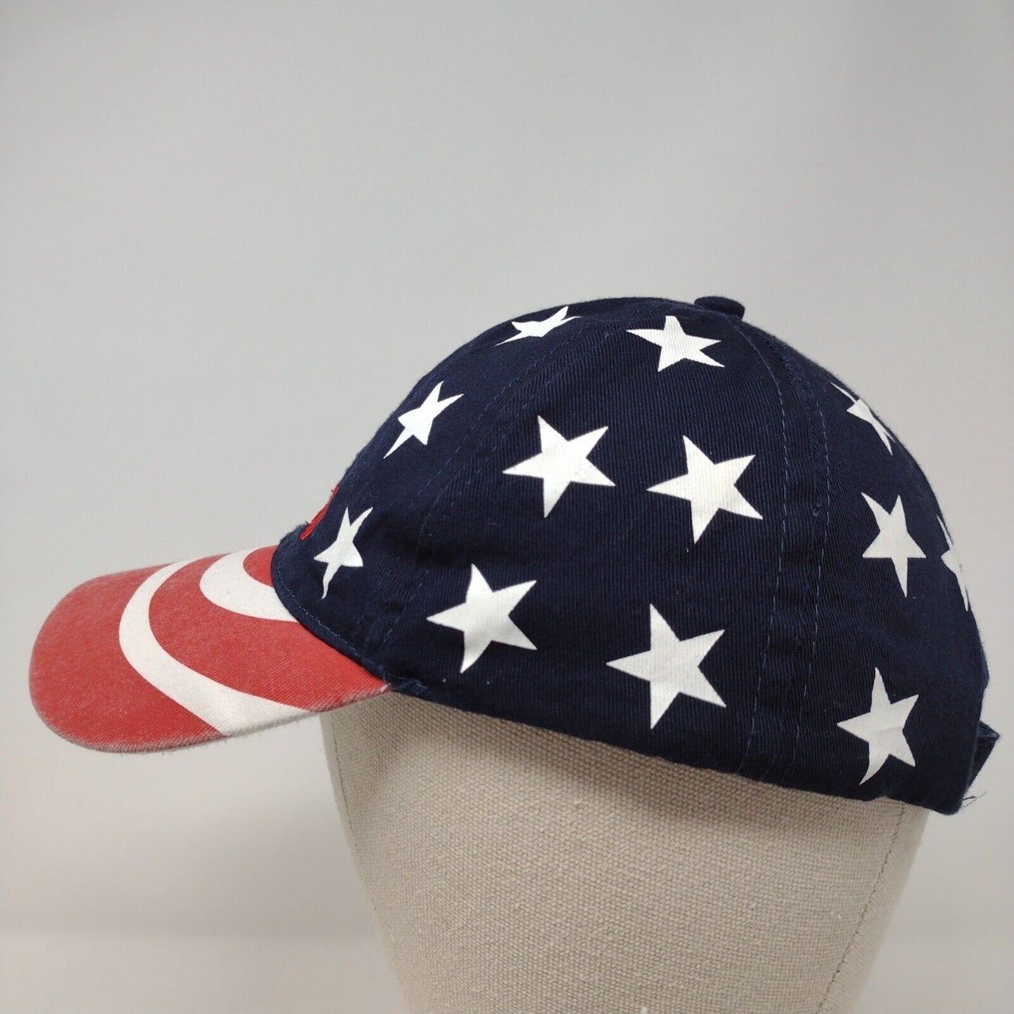 USA American Flag Strapback Hat Multi OSFA Adjustable Embroidered