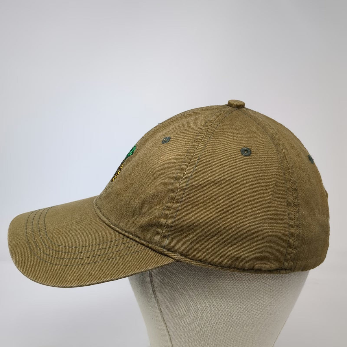 City Hunter USA Baseball Cap Green One Size Embroidered Pineapple Slideback Hat