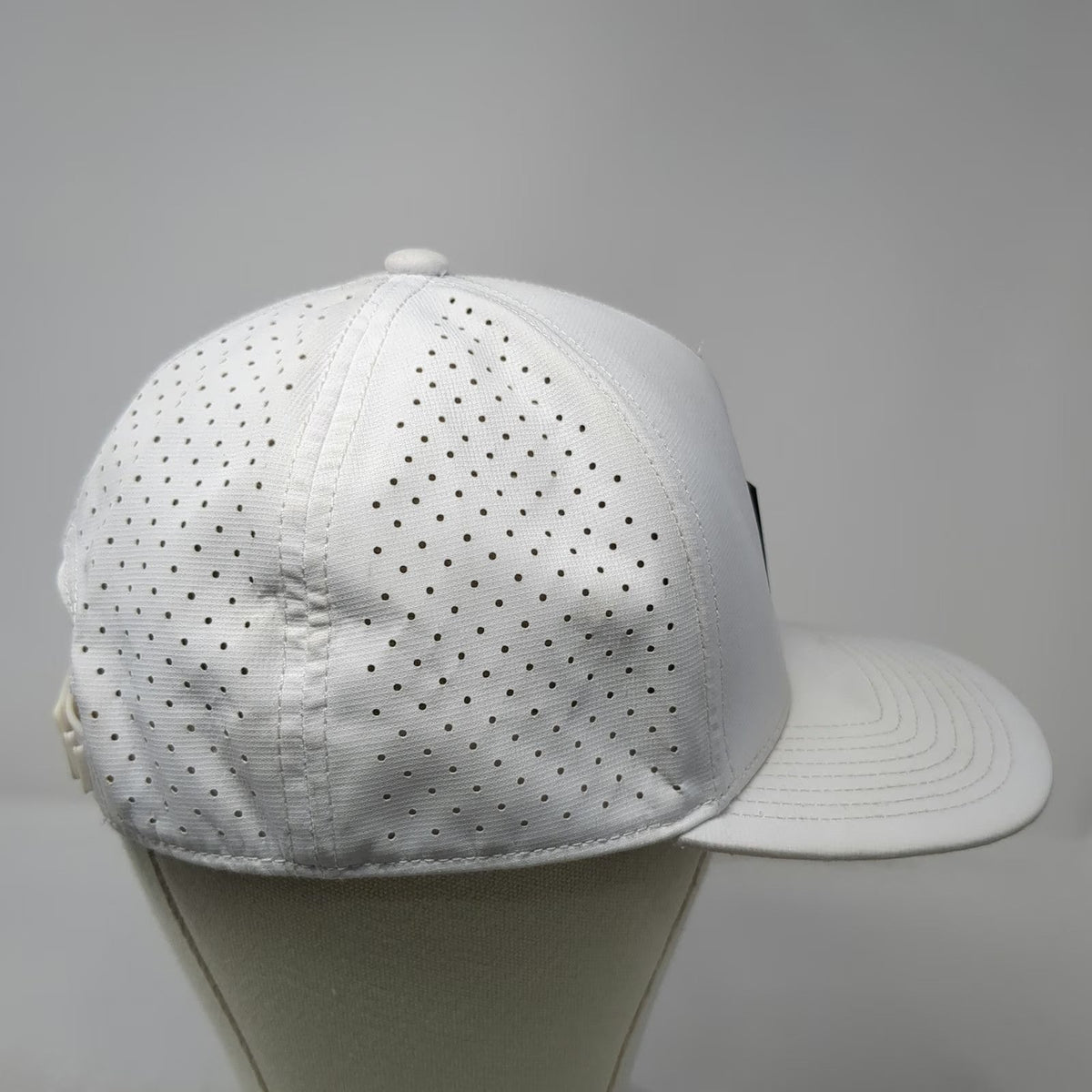 Lumio Trucker Hat White One Size Perforated Snapback Home Experience Elevated