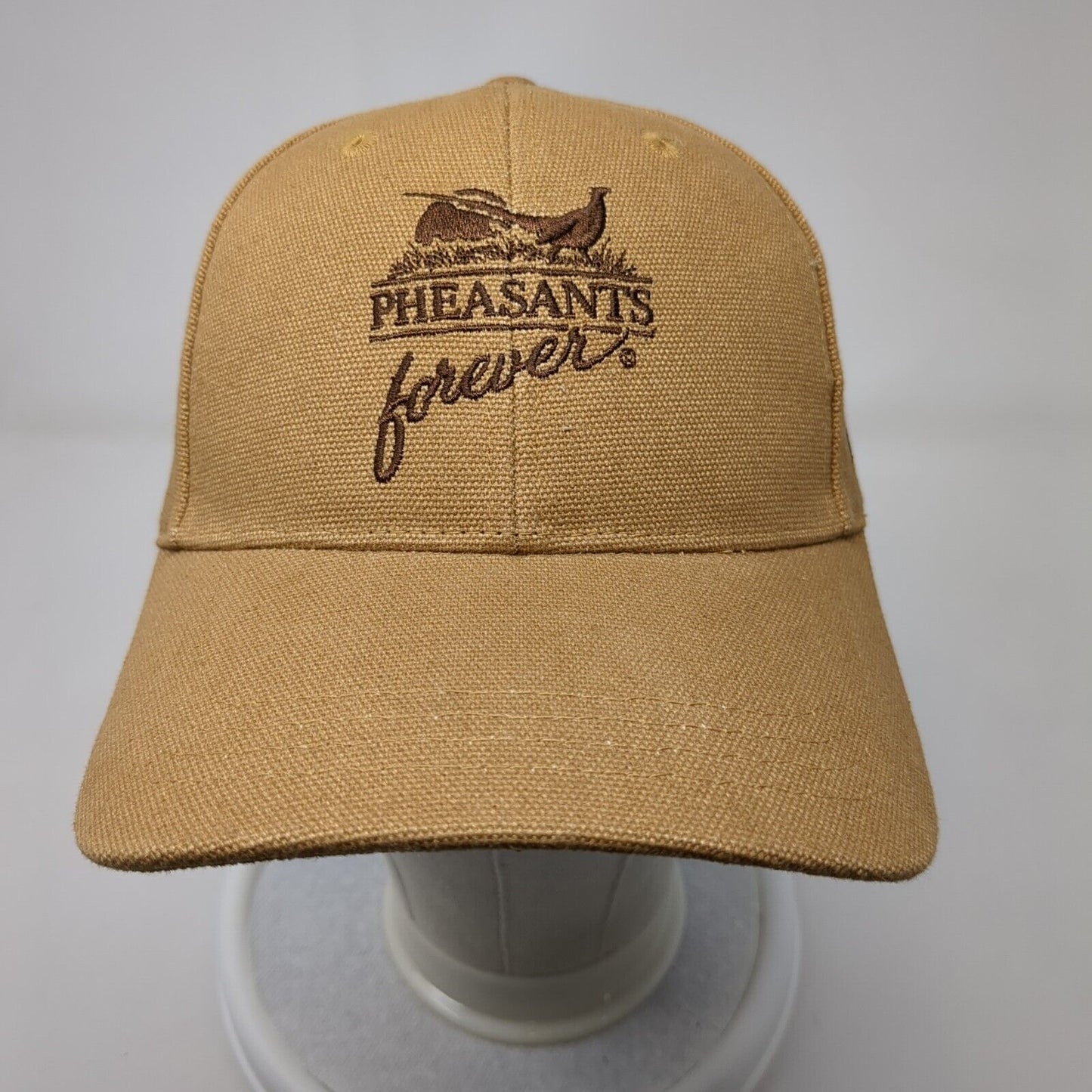 Pheasants Forever Rooster Booster Snapback Hat Tan OS Adjustable Embroidered