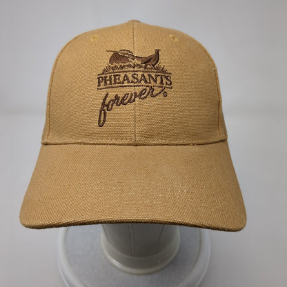 Pheasants Forever Rooster Booster Snapback Hat Tan OS Adjustable Embroidered