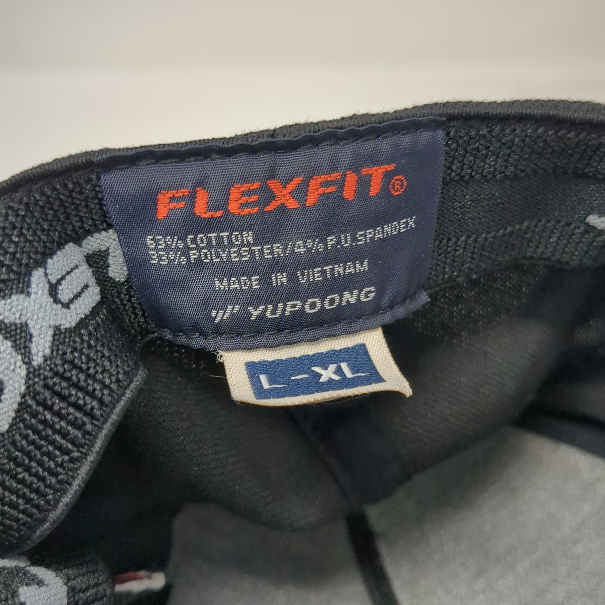 TravisMathew 5 Panel Black XL Hat Golf Flag Washington Capitals Weagle Flexfit