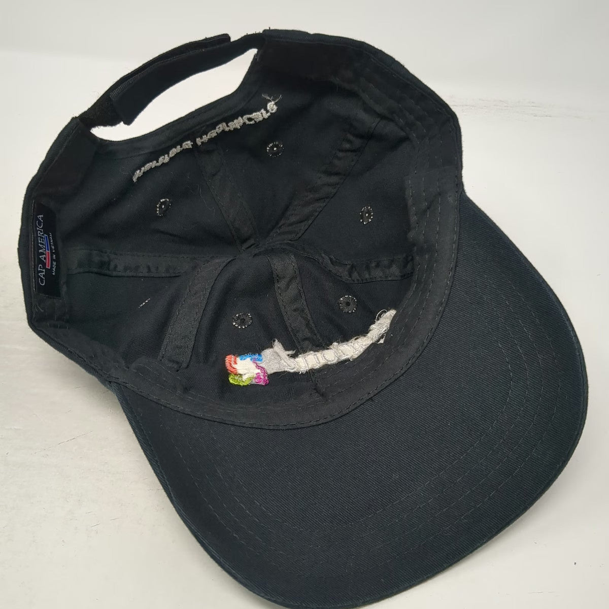 Cap America Black One Size Baseball Cap Hartford HealthCare Charlotte Strong Hat