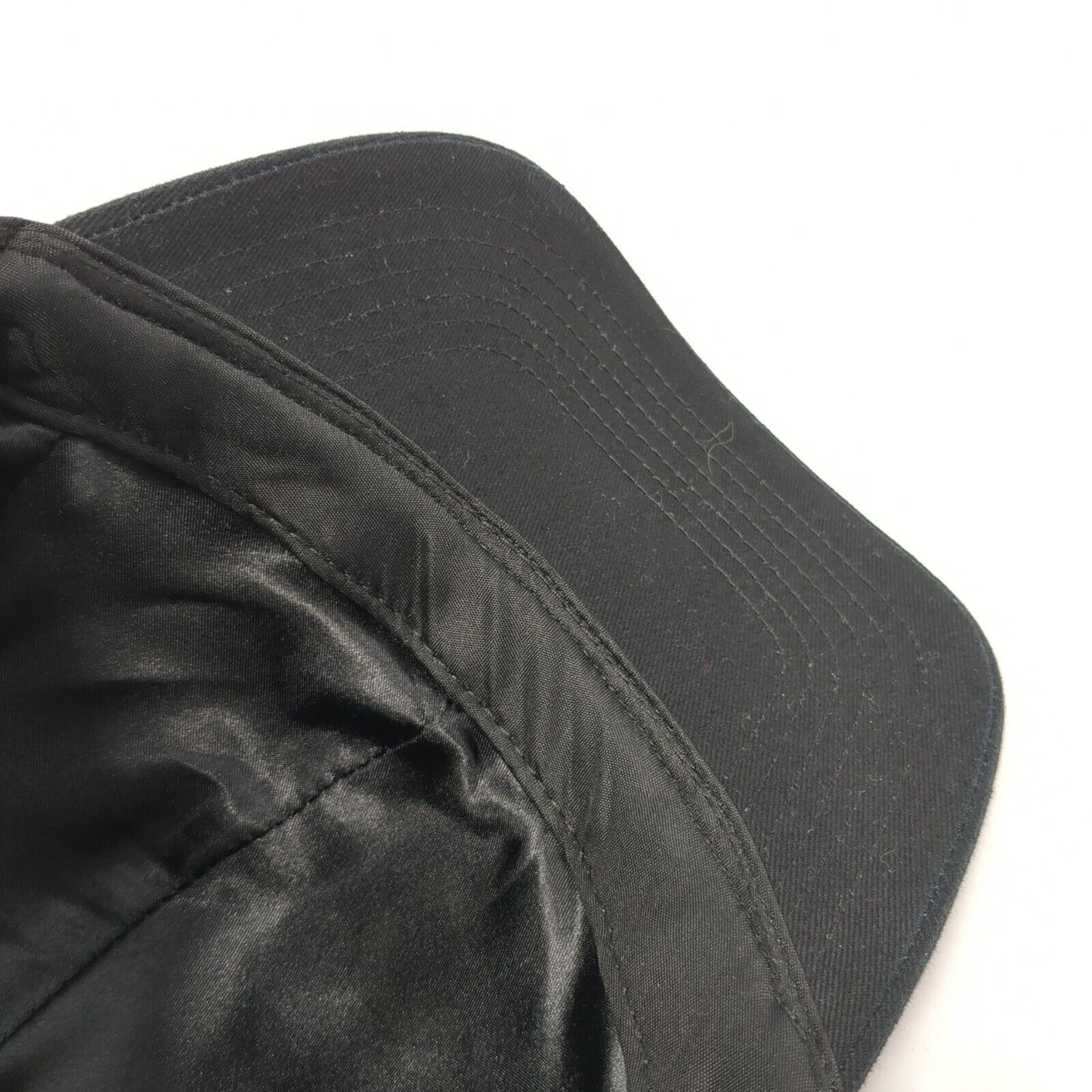 Unbranded Slideback Hat Black One Size Adjustable Vented Holes 6 Panel Blank
