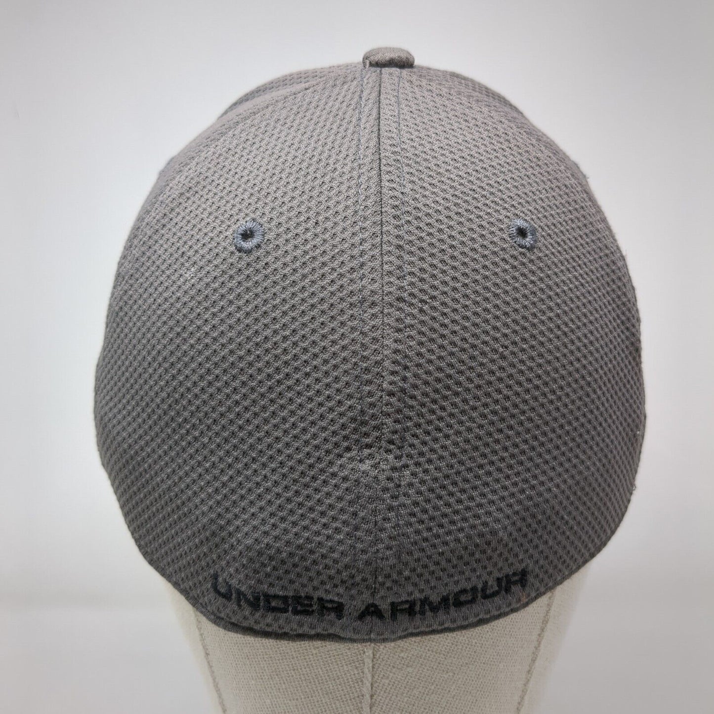 Under Armour Fitted Hat Gray MD/LG Embroidered Logo Solid 6 Panel