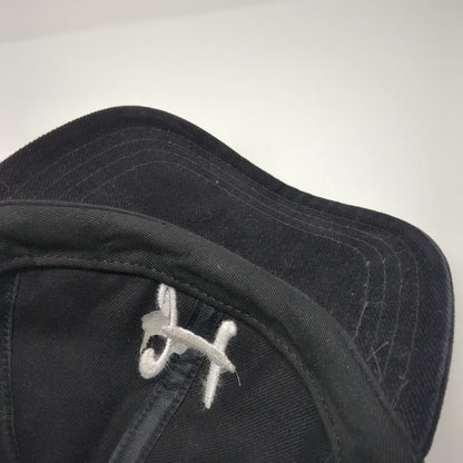 H Mission Valley Slideback Hat Black One Size Adjustable Leather Strap