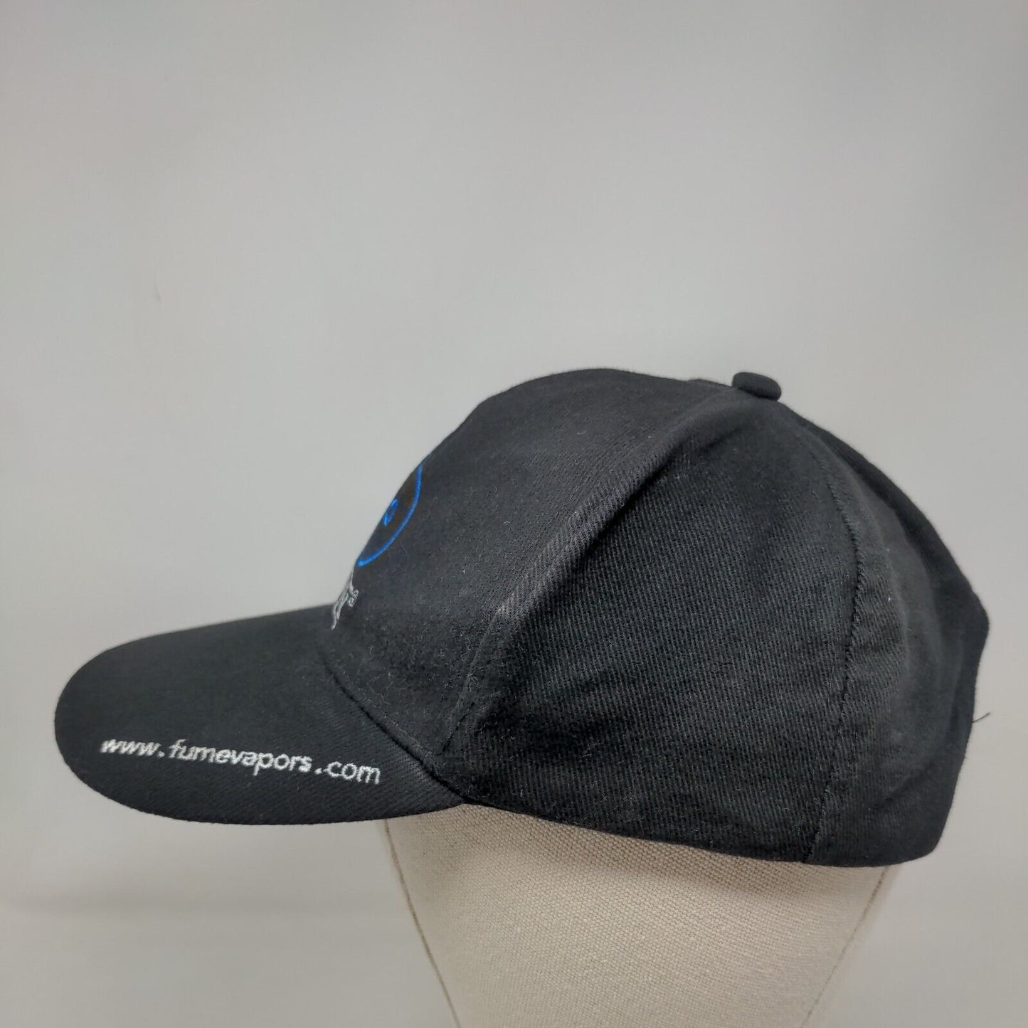 Fume by Orjoy Slideback Hat Black Embroidered Adjustable 6 Panel