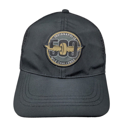 Indianapolis 500 Mile Challenge Strapback Mesh Back Trucker Hat Black One Size