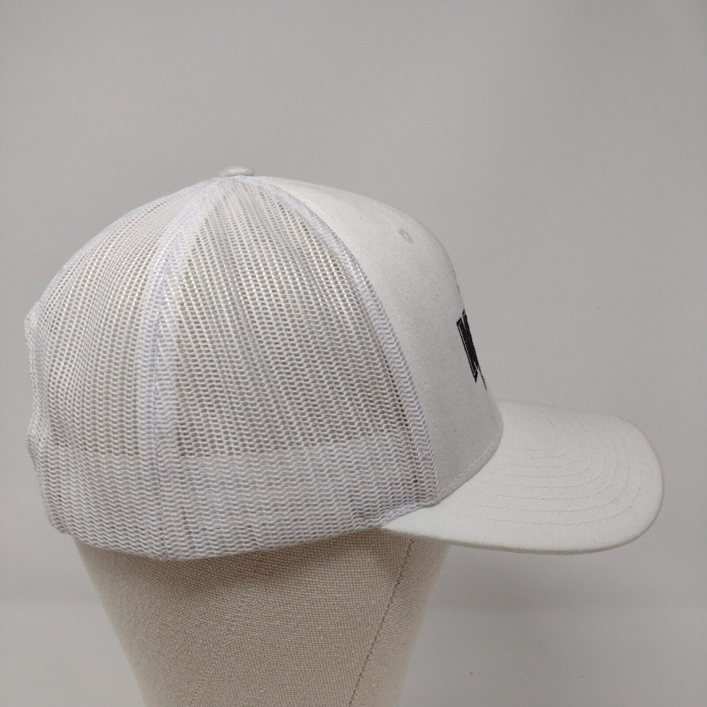 Meridian Speedway Snapback Trucker Hat White OS Adjustable Mesh Back Richardson