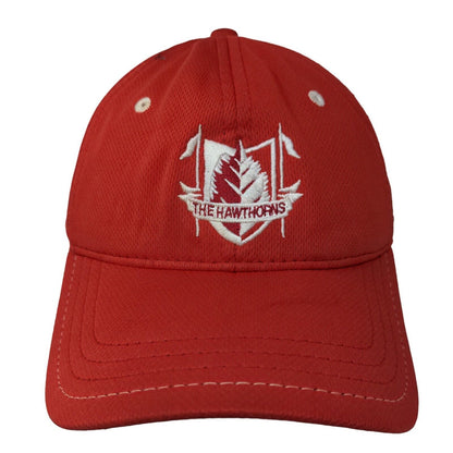 Pukka Men's Strapback Hat Red Embroidered The Hawthornes Logo