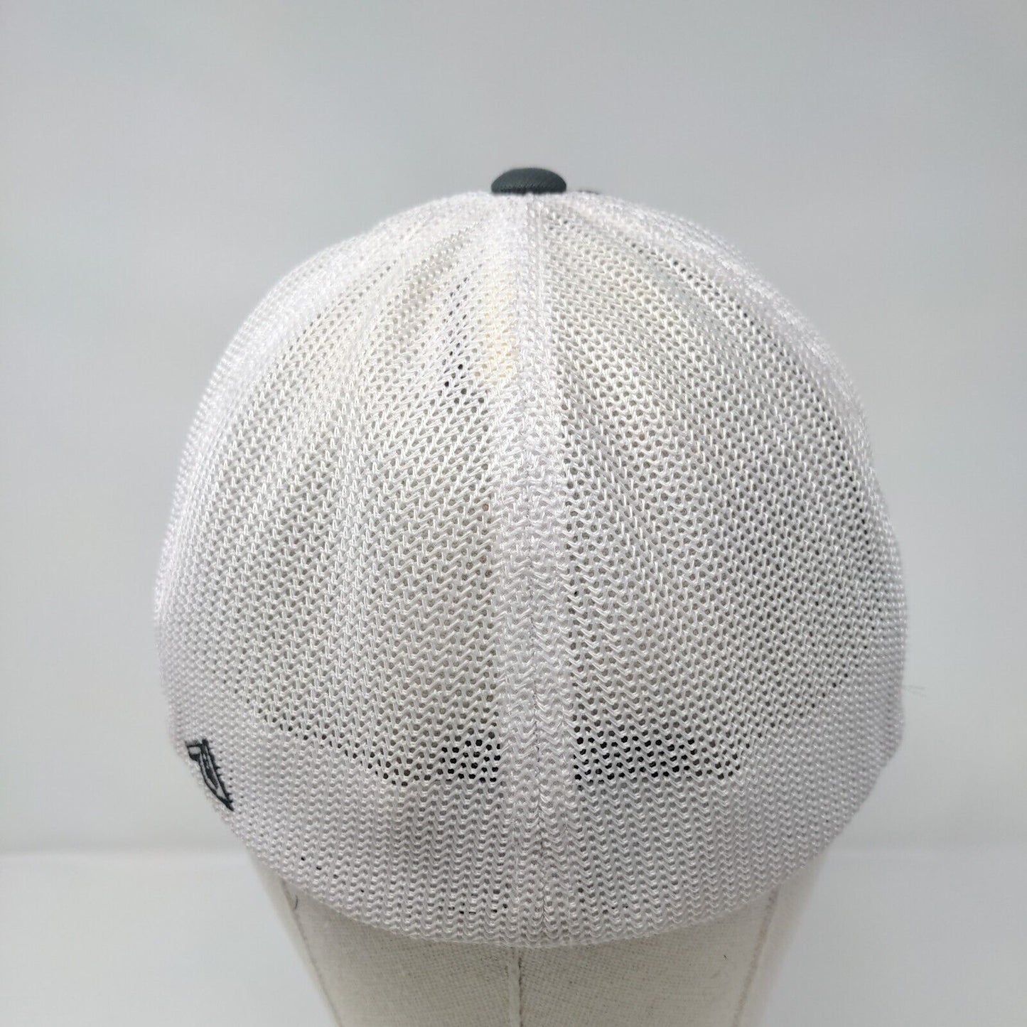 Letter W Fitted Trucker Hat Gray L/XL Embroidered Mesh Back Pacific Headwear