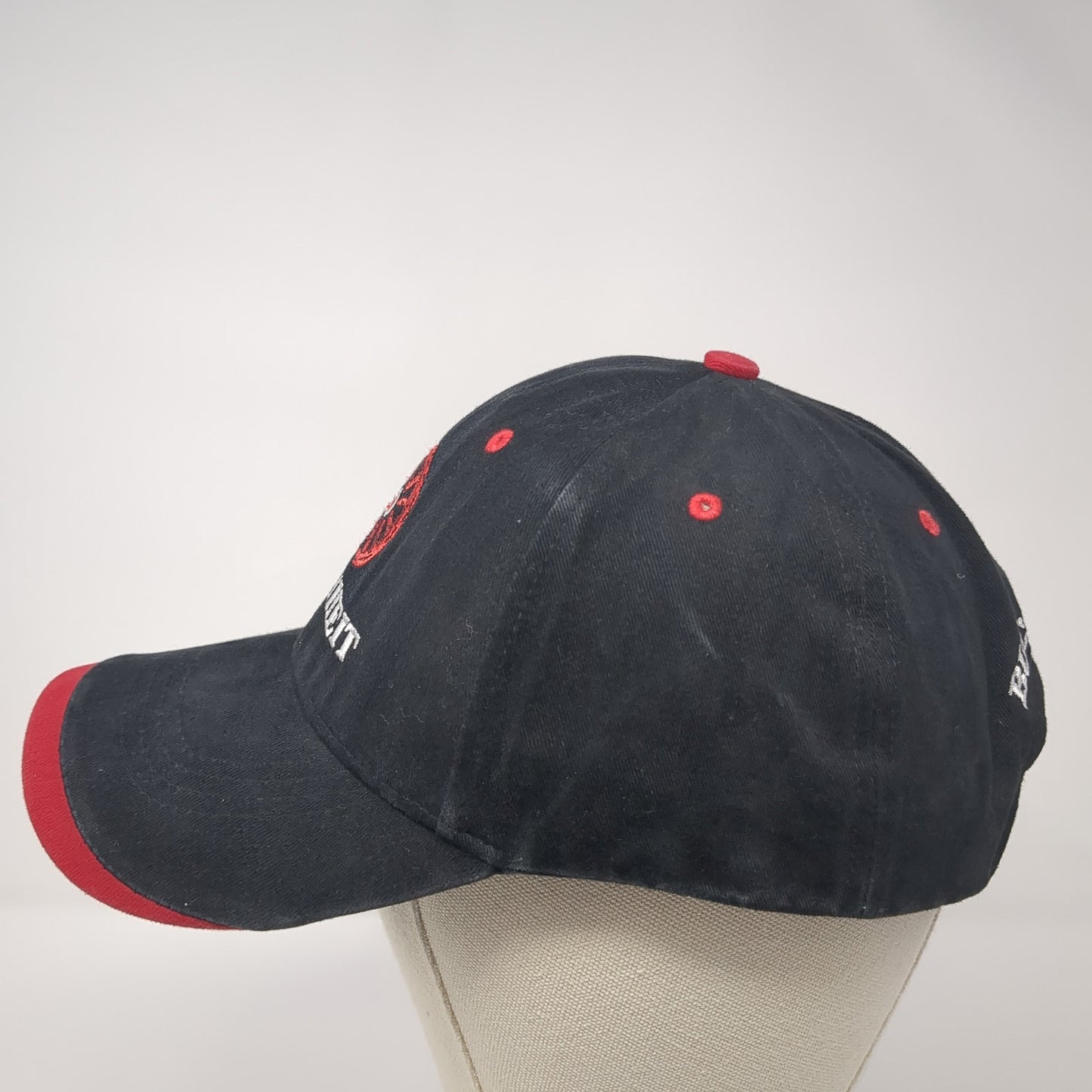 Buchheit Strapback Hat Black One Size Adjustable Embroidered Logo