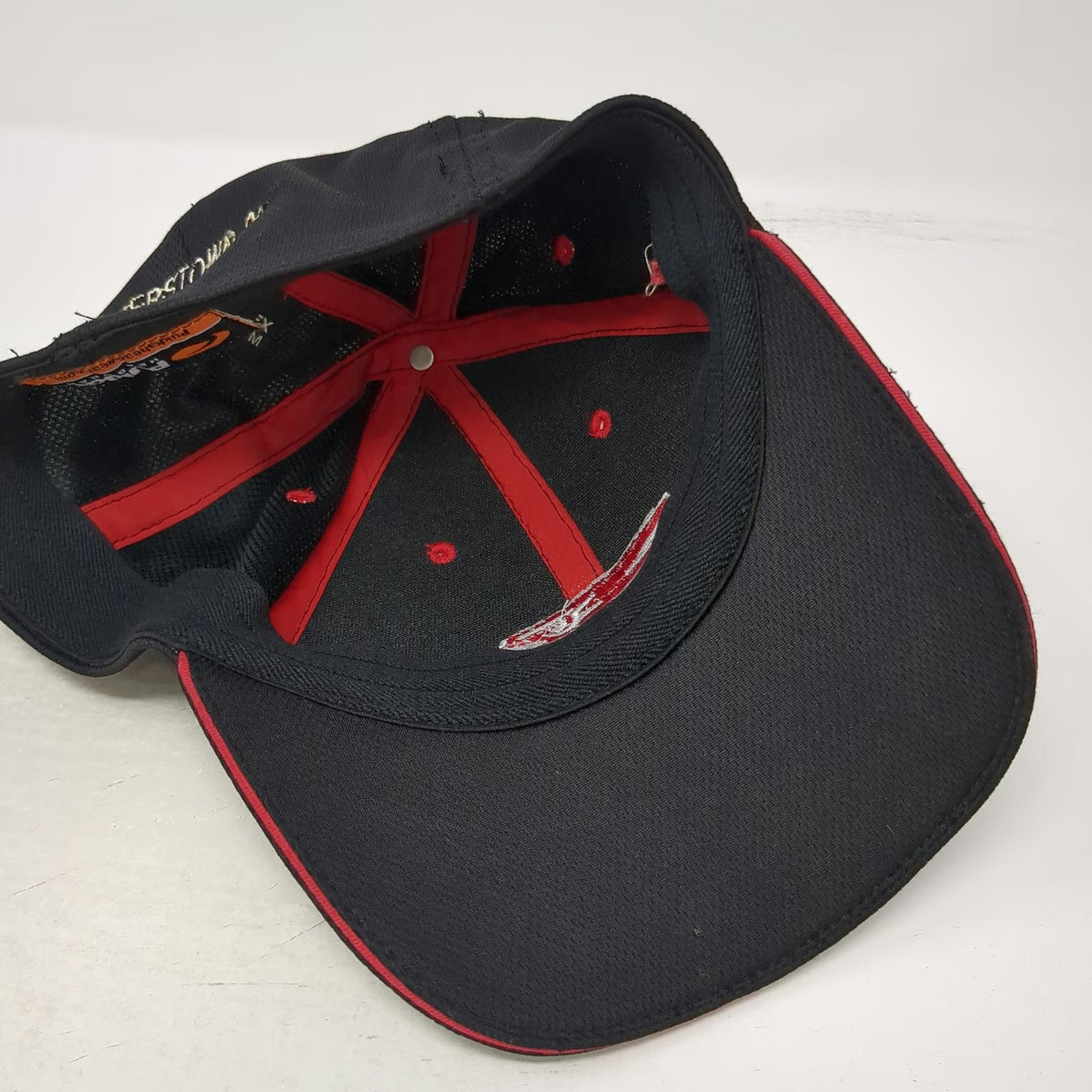 Pukka Baseball Cap Black M Cooperstown 2009 Coach Hawks Southwick A-Flex Hat