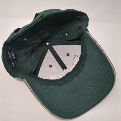 Buck's Saloon & Steakhouse Melba Idaho Strapback Hat Green OS Adjustable Cotton