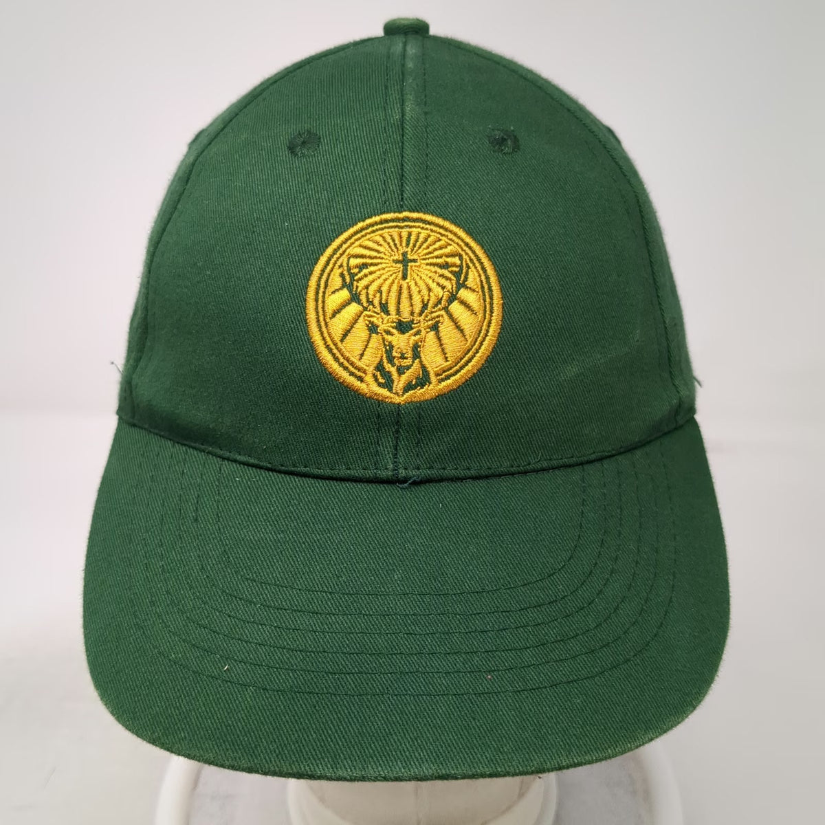 WMS Studio Jagermeister Baseball Cap Green One Size Gold Orange Strapback Hat