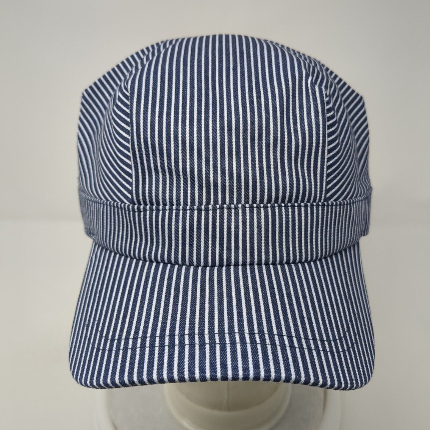 Army Crew Unlimited Railroad Train Conductor Hat Multi One Size Stretch Stripe