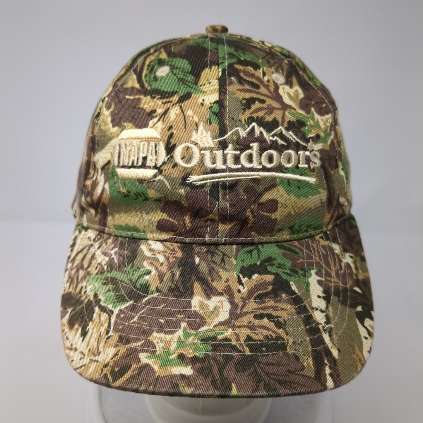 NAPA Outdoors Strapback Hat Camouflage One Size Adjustable Embroidered 6 Panel