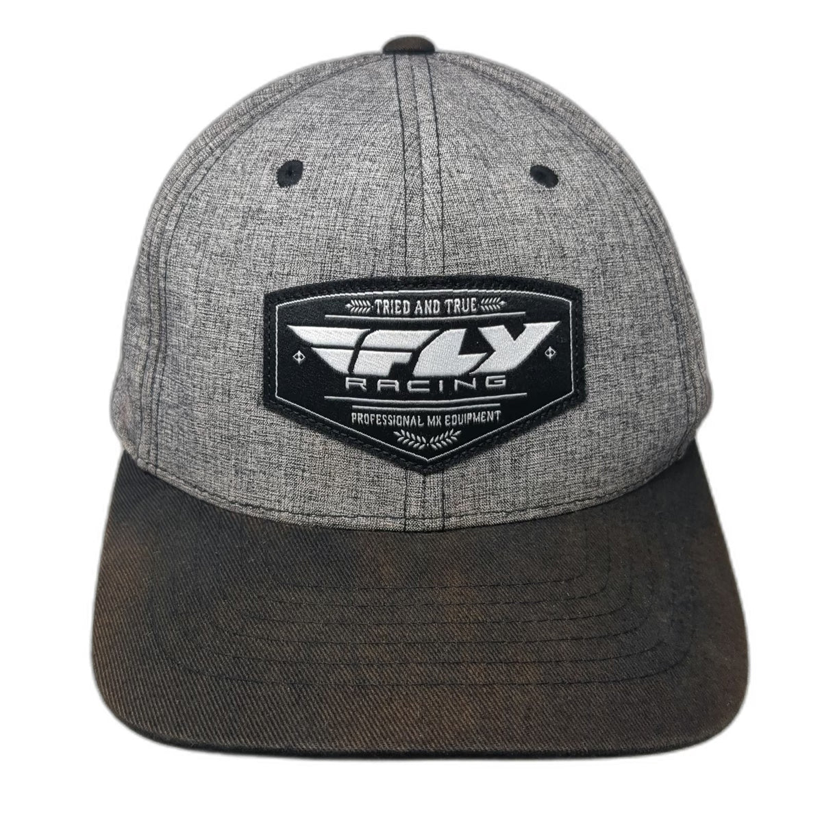 Fly Racing Snapback Hat Gray One Size Motocross Professional MX Equipment Gear