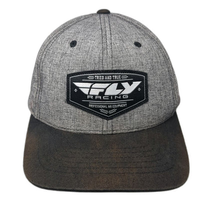 Fly Racing Snapback Hat Gray One Size Motocross Professional MX Equipment Gear