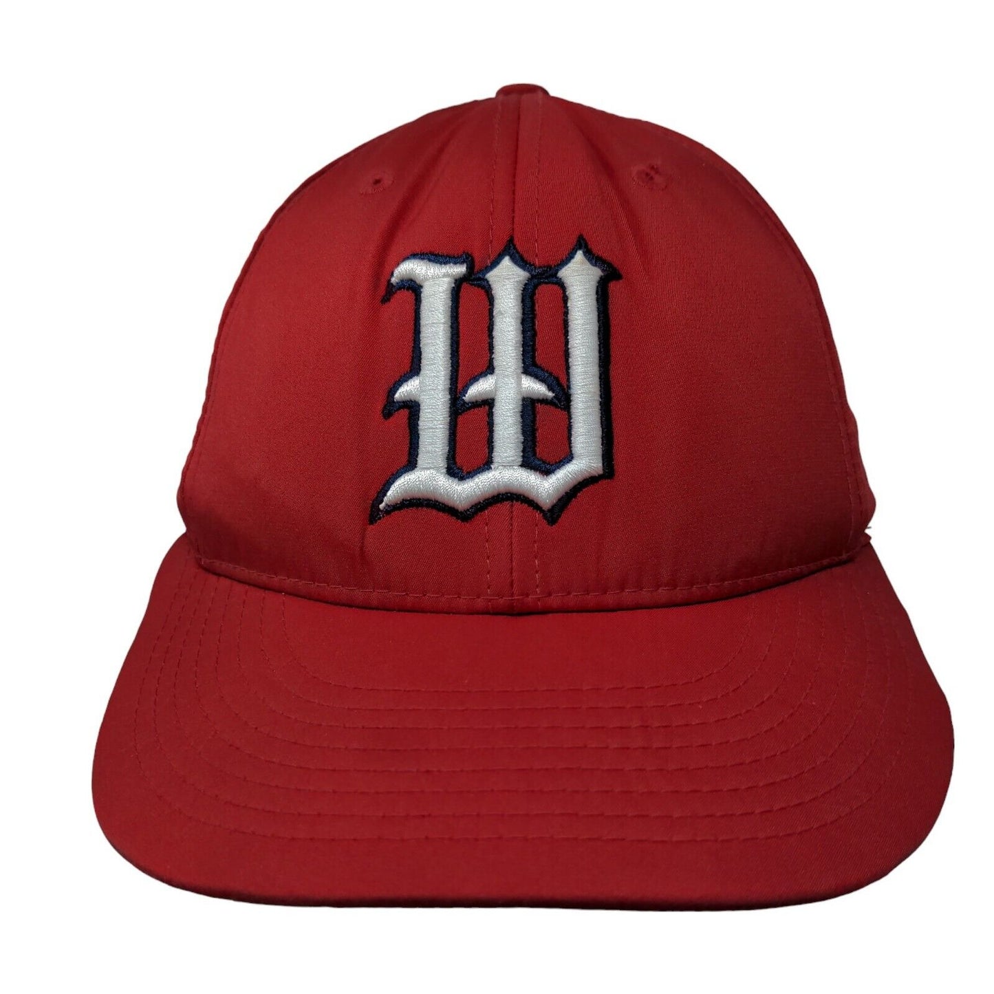 Richardson Men's Fitted Hat Red PST 30 Size XS_S Embroidered W Logo