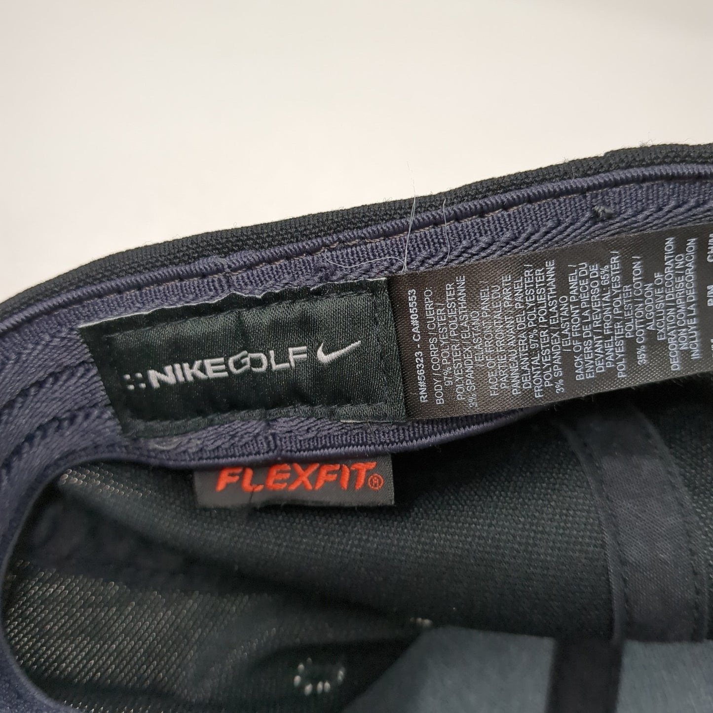 Nike Golf V 20XI Black One Size Lightweight Embroidered 6 Panel Flexfit