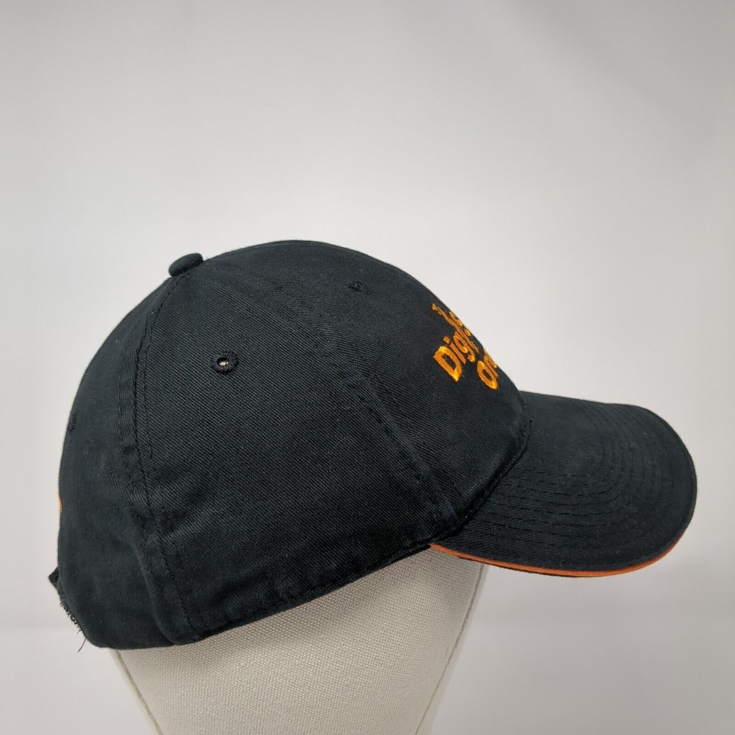 Dig Safely Oregon Strapback Hat Black One Size Adjustable Embroidered 6 Panel