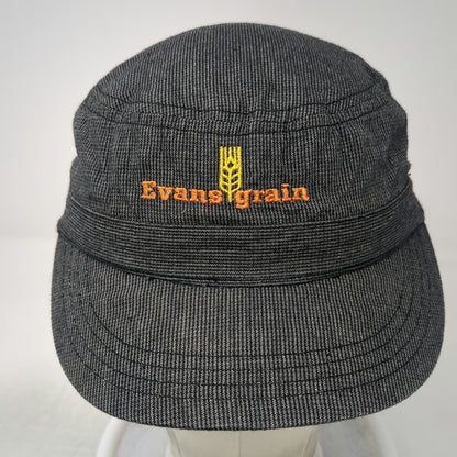 District Army Cap Gray One Size Evans Grain Cotton Adjustable Strapback Hat