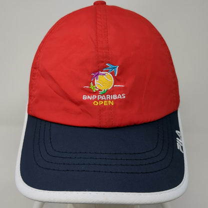 Fila Baseball Cap Red Blue White One Size BNP Paribas Open Tennis Strapback Hat