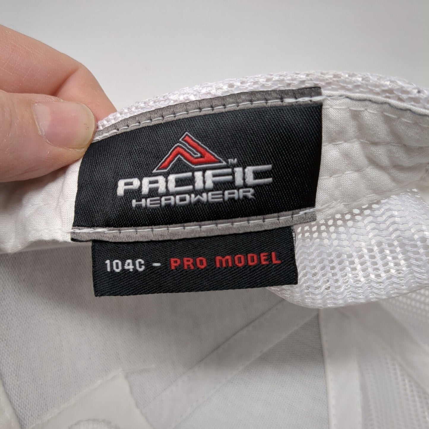 Pacific Headwear Snapback Mesh Back Trucker Hat Gray OSFA Embroidered