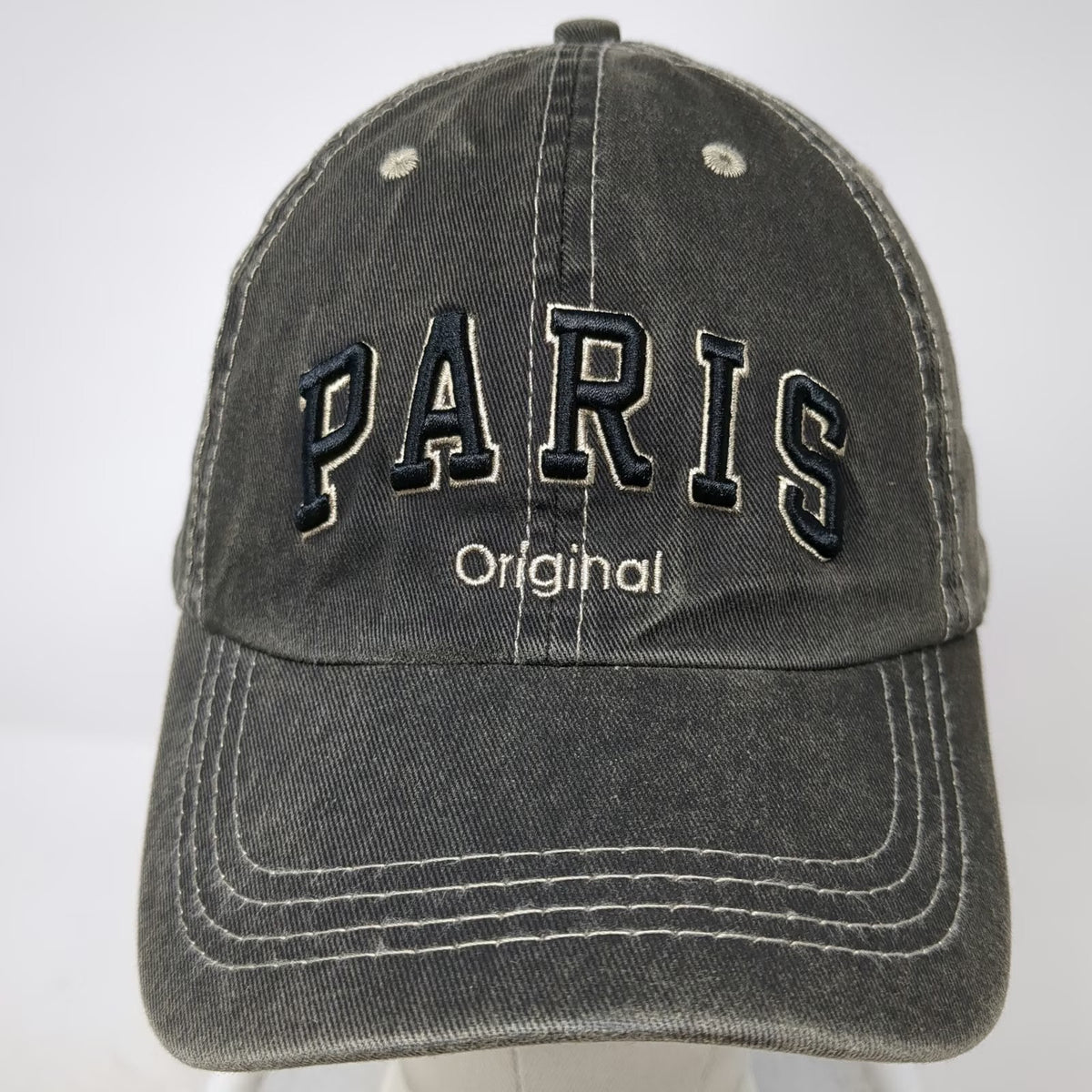 Robin Ruth Paris Baseball Cap Black One Size Contrast Stitching Souvenir Hat
