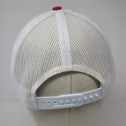 Bishop Cattle Company Snapback Mesh Back Trucker Hat Red One Size