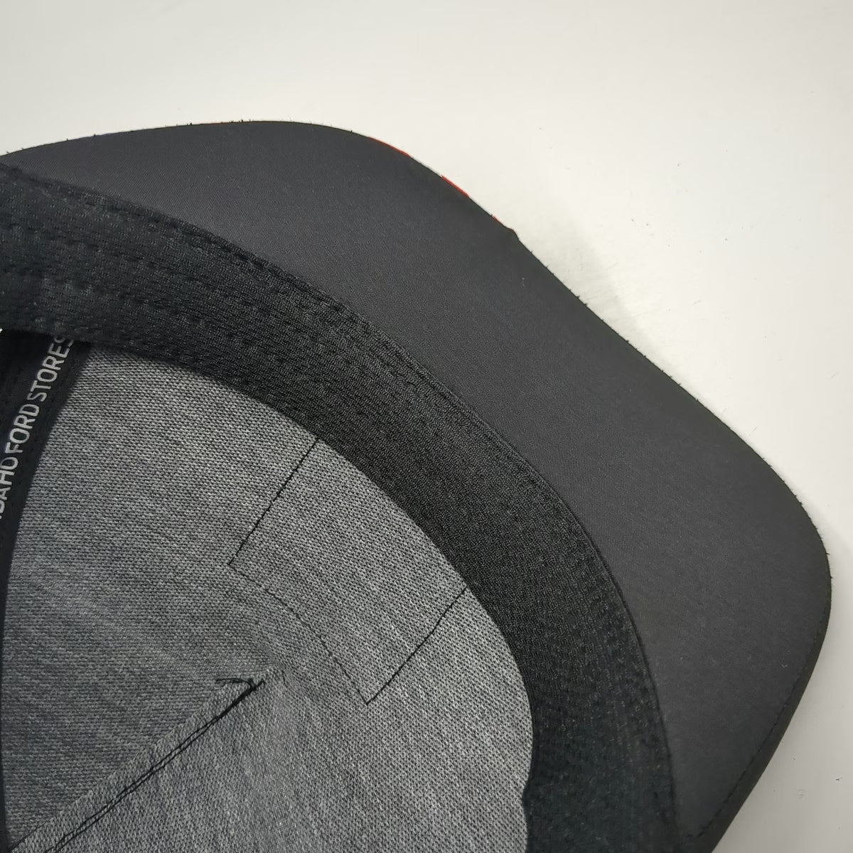 Ford Trucker Hat Black One Size Built Tough American Flag Brim Snapback Patch