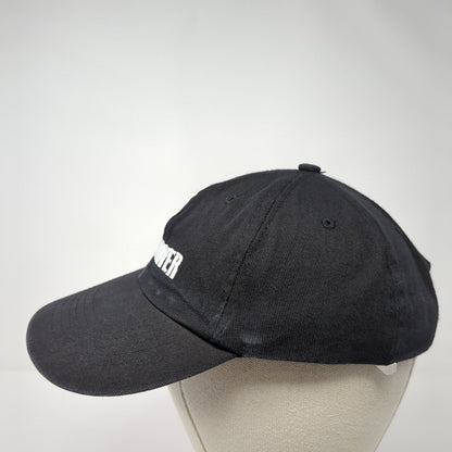 Car And Driver Strapback Hat Black One Size Adjustable Embroidered Vented Holes