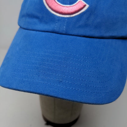 '47 Brand Women's Slideback Hat Blue Adjustable Embroidered Chicago Cubs Logo