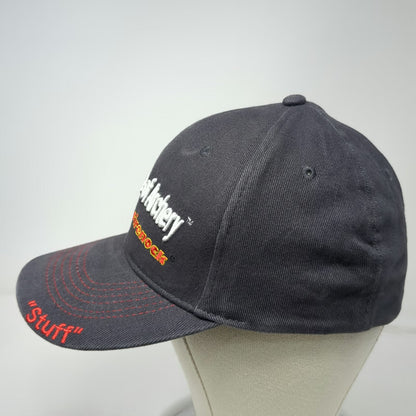 Gray Baseball Cap One Size Science of Archery Firenock Red Stitching Hat