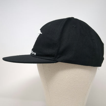Wicked Wear Bodybuilding Snapback Hat Black One Size Structured Flat Bill Cap