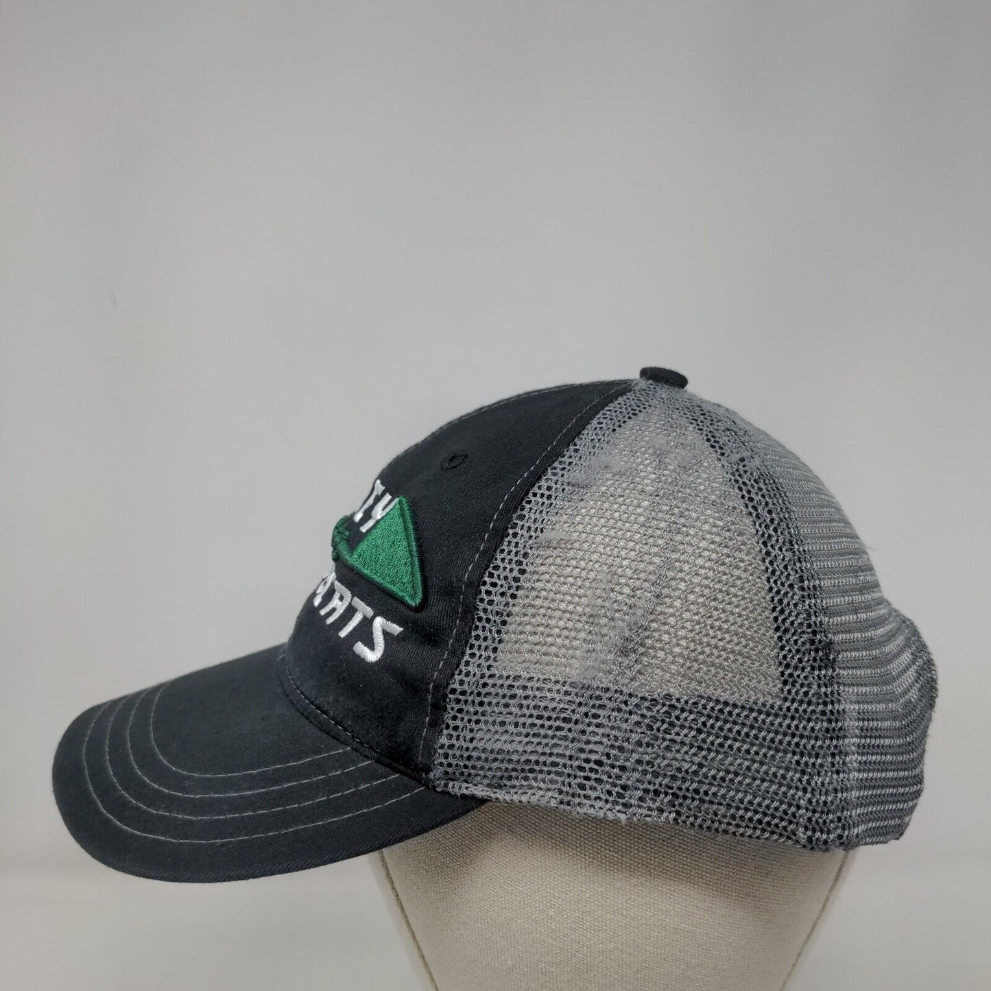 Burley Bobcats Snapback Trucker Hat Black OS Adjustable Mesh Back Richardson