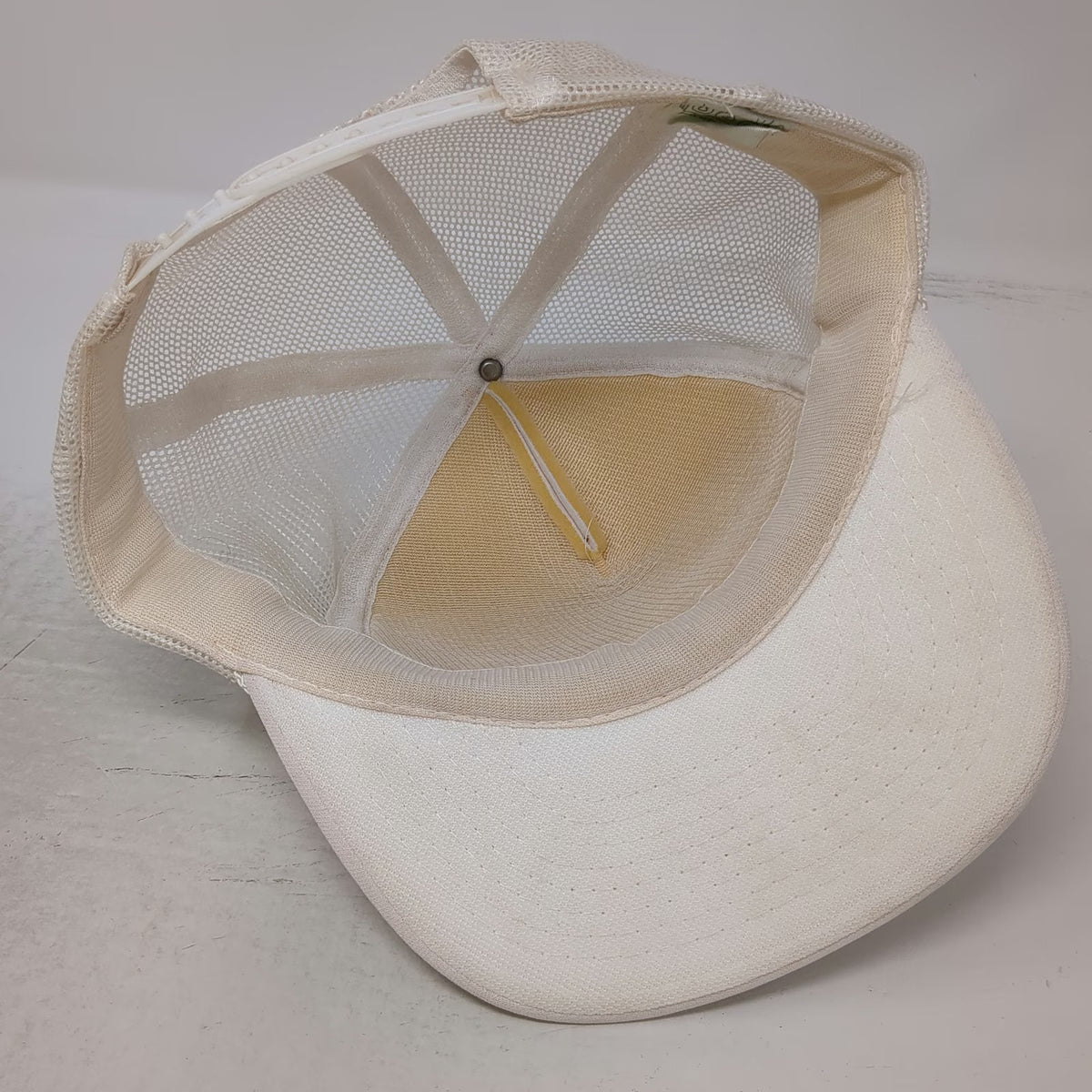 Cap Traffic Trucker Hat White One Size George Foster Signed Mesh Back Snapback
