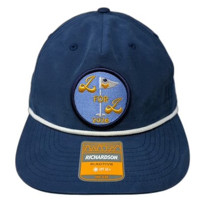 Richardson 5 Panel Blue One Size Rope First Interstate Bank Snapback Golf Hat