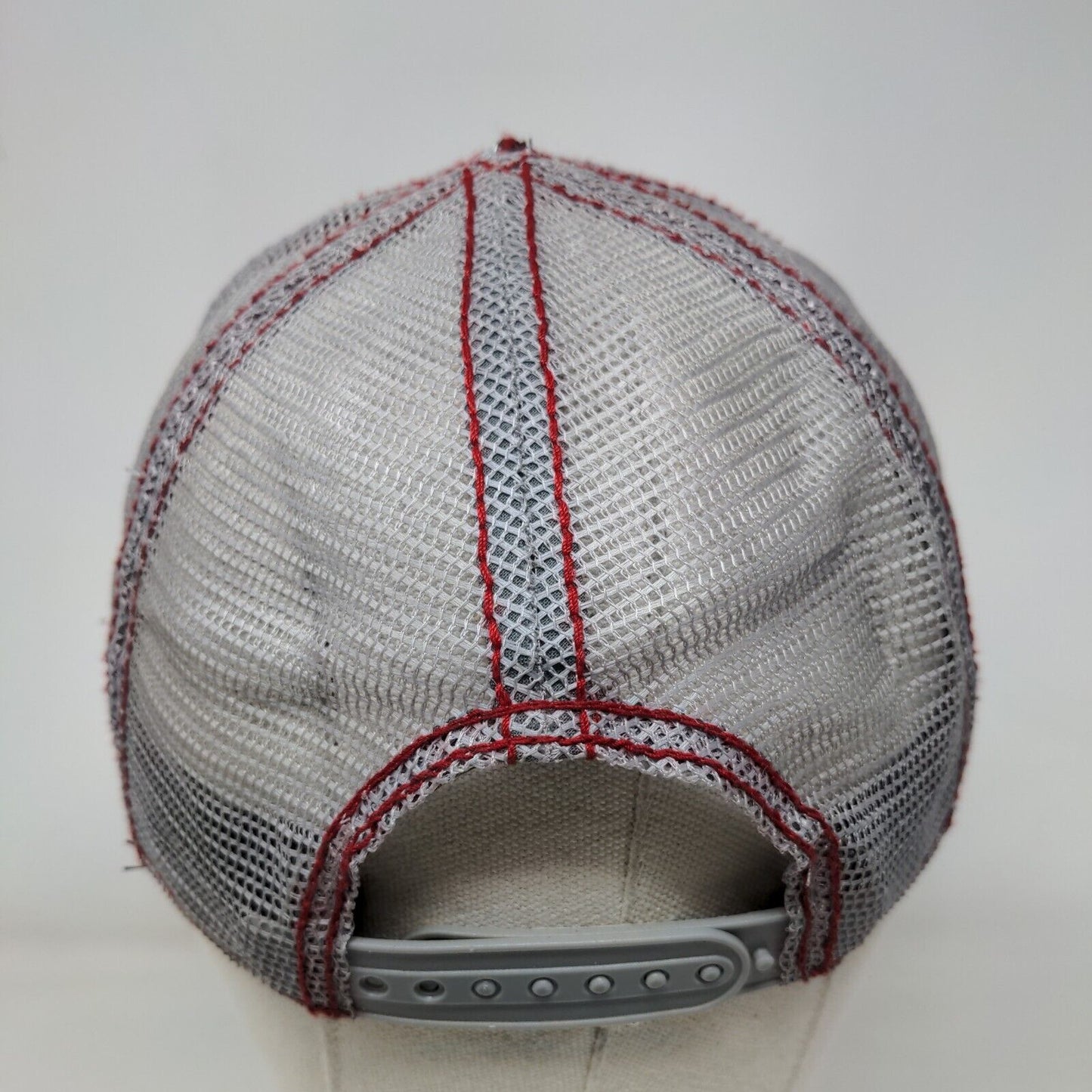 Bio-Domes Headgear Snapback Mesh Back Trucker Hat Gray OSFM Studded