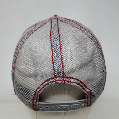 Bio-Domes Headgear Snapback Mesh Back Trucker Hat Gray OSFM Studded