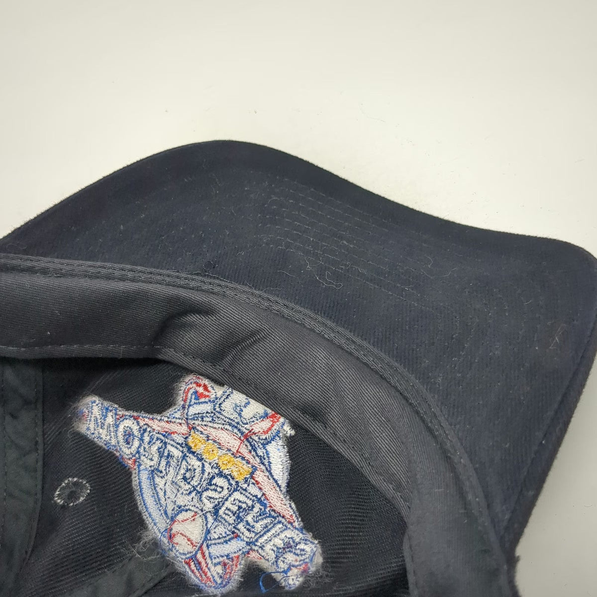 Otto MLB 2002 World Series FOX Sports Black Baseball Cap Strapback Hat Vintage