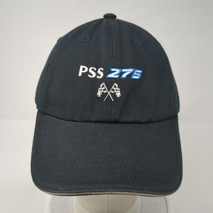 PSS 275 Strapback Baseball Cap Black OS Adjustable Embroidered Port Authority