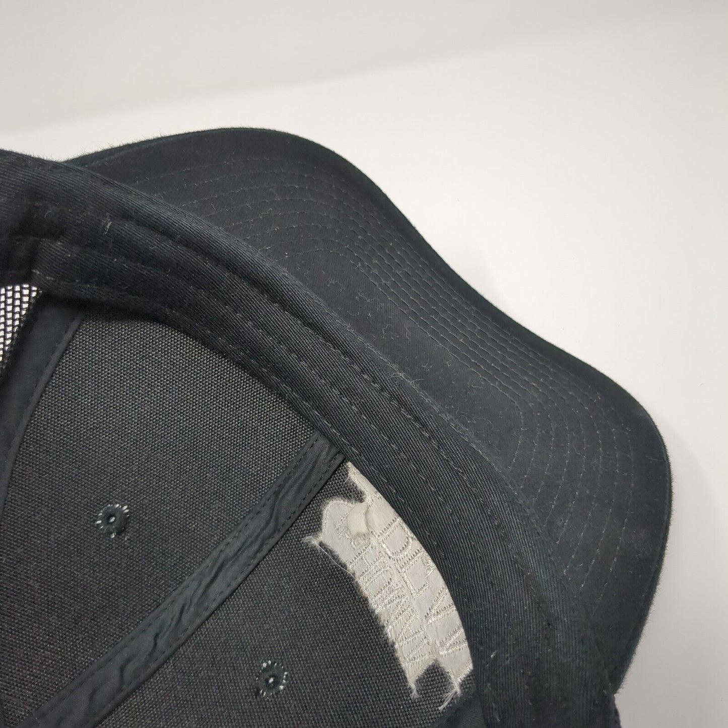 The Human Bean Snapback Trucker Hat Black OS Adjustable Mesh Port Authority