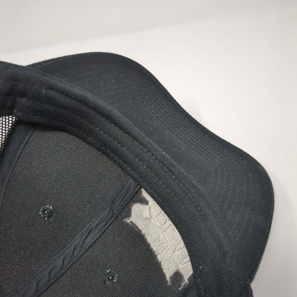 The Human Bean Snapback Trucker Hat Black OS Adjustable Mesh Port Authority