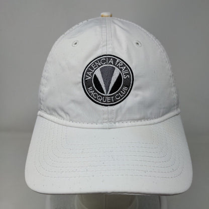 Valencia Trails Racquet Club Strapback Hat White OSFM Adjustable 9Forty New Era